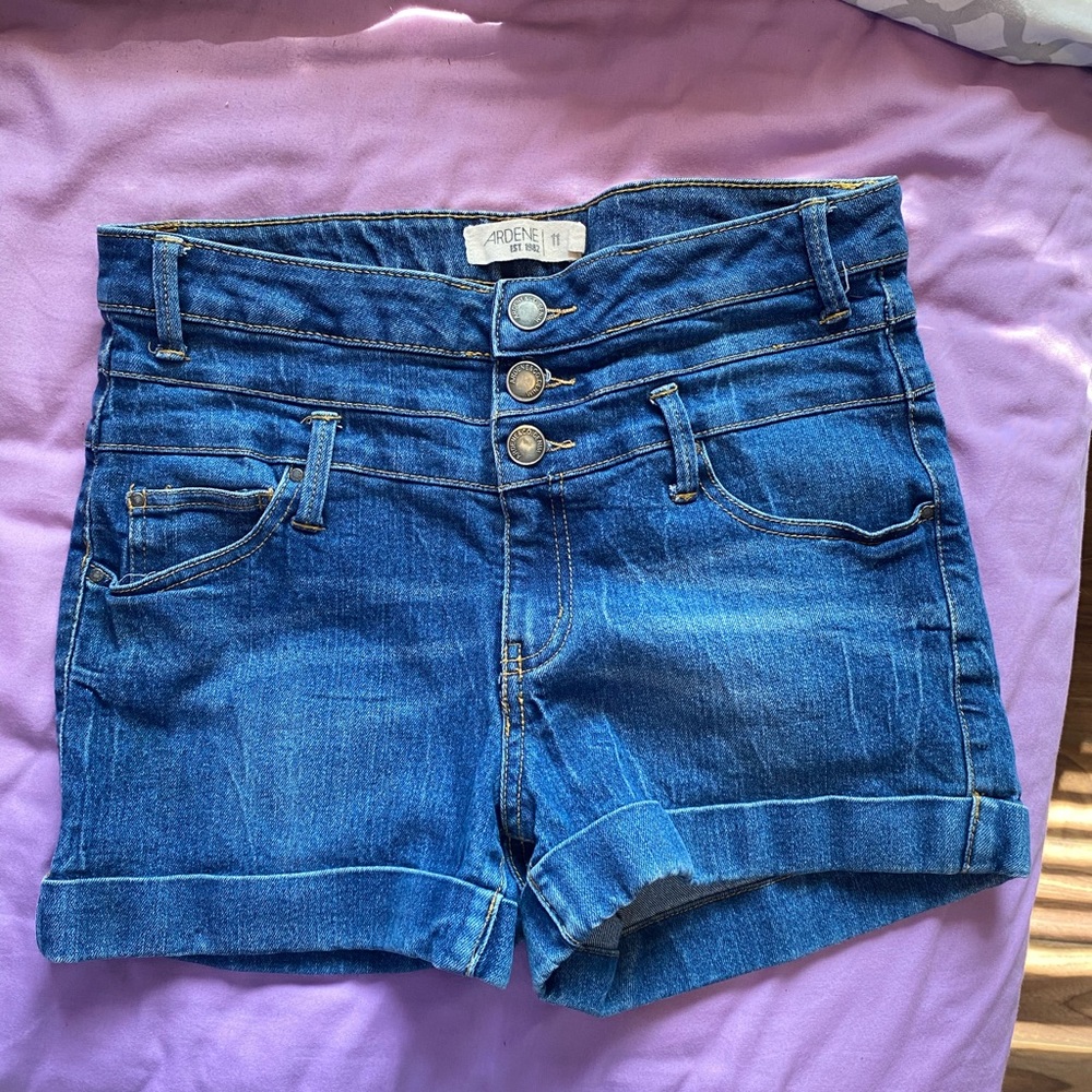 Blue jean shorts